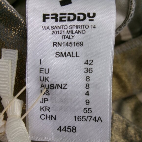 New with tags Freddy WR. UP Gold Glitter Camo High Waist Button Fly Pants S - Picture 12 of 14